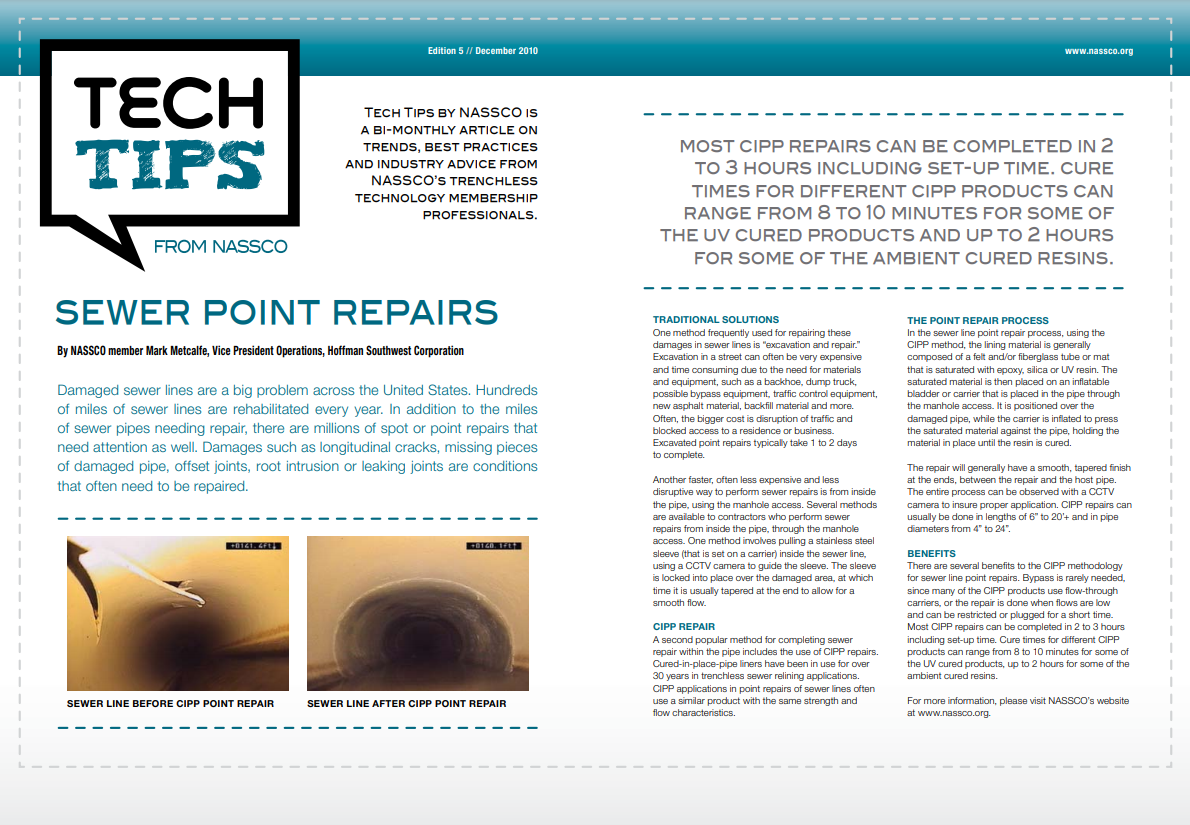 Sewer Point Repairs