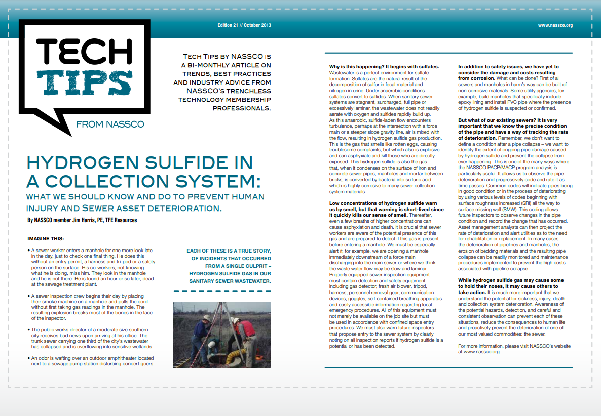 Hydrogen Sulfide in a Collection System