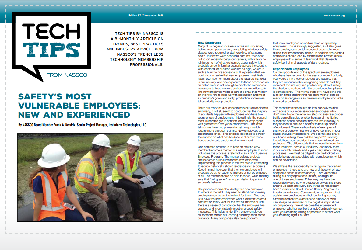 Safety’s Most Vulnerable Employees: New and Experienced